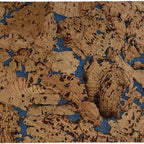 Cloud Blue cork wall tile close-up showing the cork texture and blue tonal details