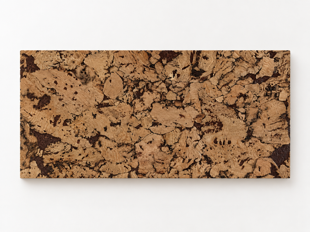 Cloud Brown cork wall tile, faithful product view, 600 × 300 mm