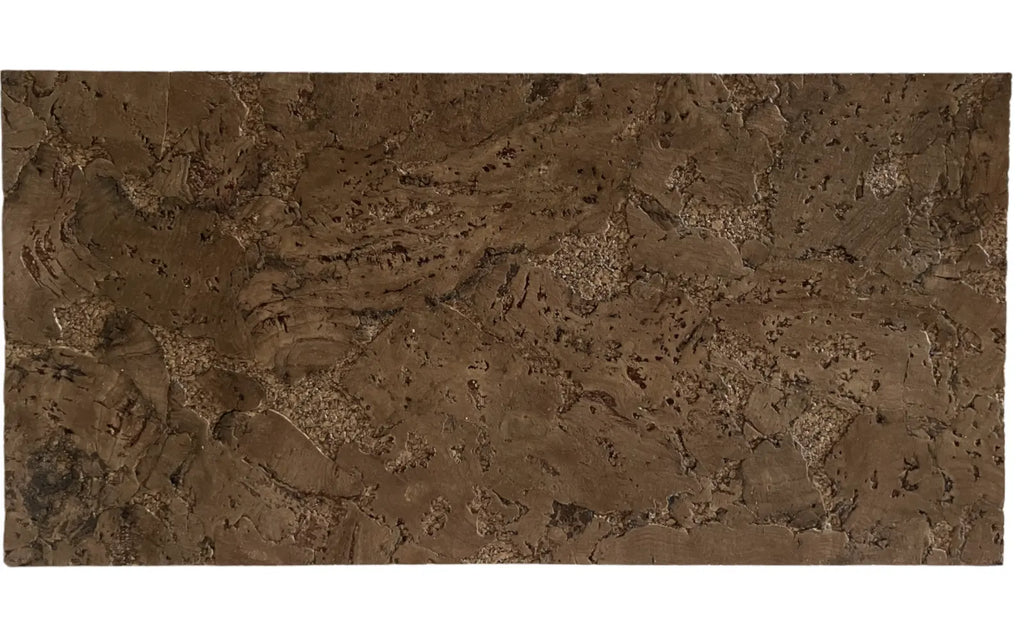 Cloud Chocolat cork wall tile, 600 × 300 mm, natural cork surface with chocolate brown tones