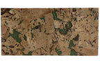 Cloud Green cork wall tile, 600 × 300 mm, natural cork surface with green accents