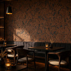 Cloud Leather cork wall tile shown in a conceptual commercial hospitality interior visualization