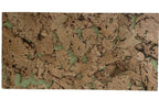 Cloud Mintgreen cork wall tile, 600 × 300 mm, natural cork surface with mint green accents