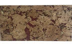 Cloud Red cork wall tile, 600 × 300 mm, natural cork surface with red accents
