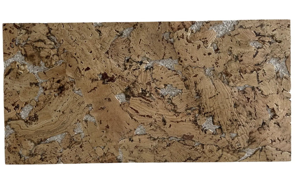 Cloud White cork wall tile, 600 × 300 mm, natural cork surface with white tonal accents