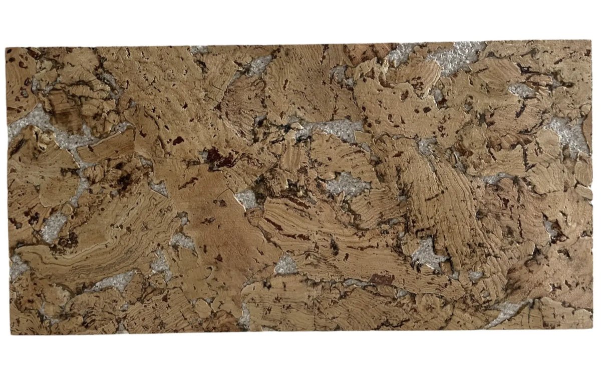 Cloud White cork wall tile, 600 × 300 mm, natural cork surface with white tonal accents