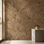 Cloud Yellow cork wall tile shown in a conceptual commercial hospitality visualization