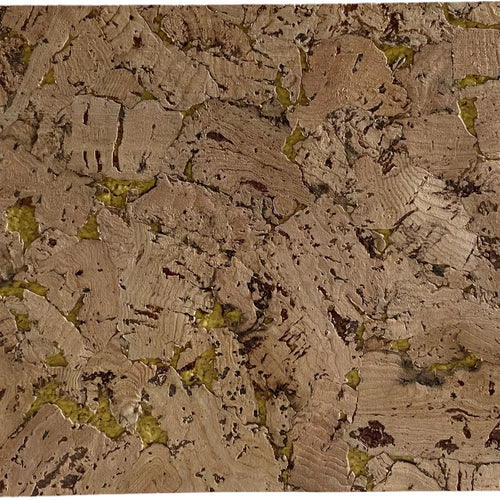 Cloud Yellow cork wall tile close-up showing the cork texture and yellow tonal details