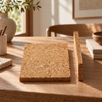 Coarse-Grained Agglomerated Cork Sheets in a premium natural interior setting