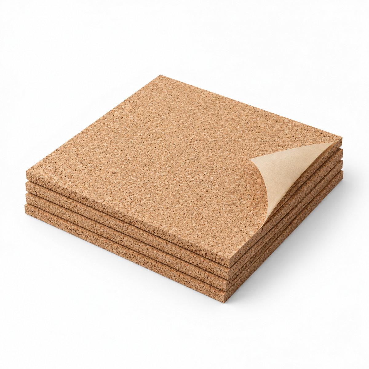Coarse-grained Self Adhesive Cork Sheet, complementary studio angle