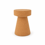 Cone Cork Stool, Ø300 × H435 mm, isolated on white background