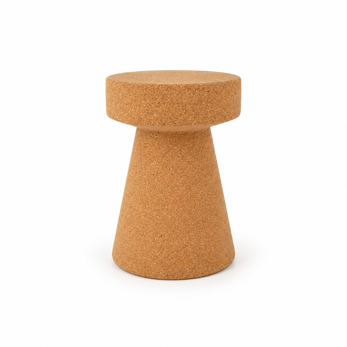 Cone Cork Stool, Ø300 × H435 mm, isolated on white background