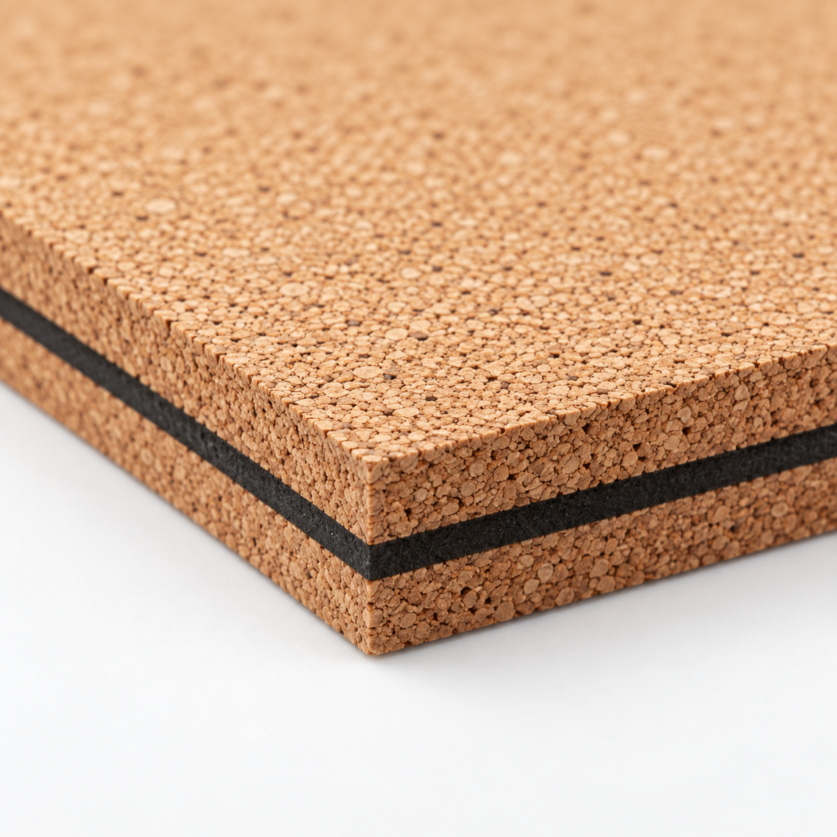 Cork Acoustic Panels BitCork Home, macro cork texture and BitCork core detail