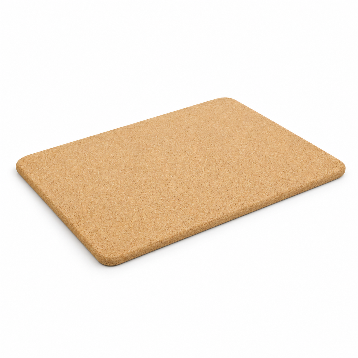 Cork Bath Mat Large, 600 × 450 × 15 mm, angled view