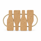 Cork Bottle Trivet 31.5 × 19 cm on white background