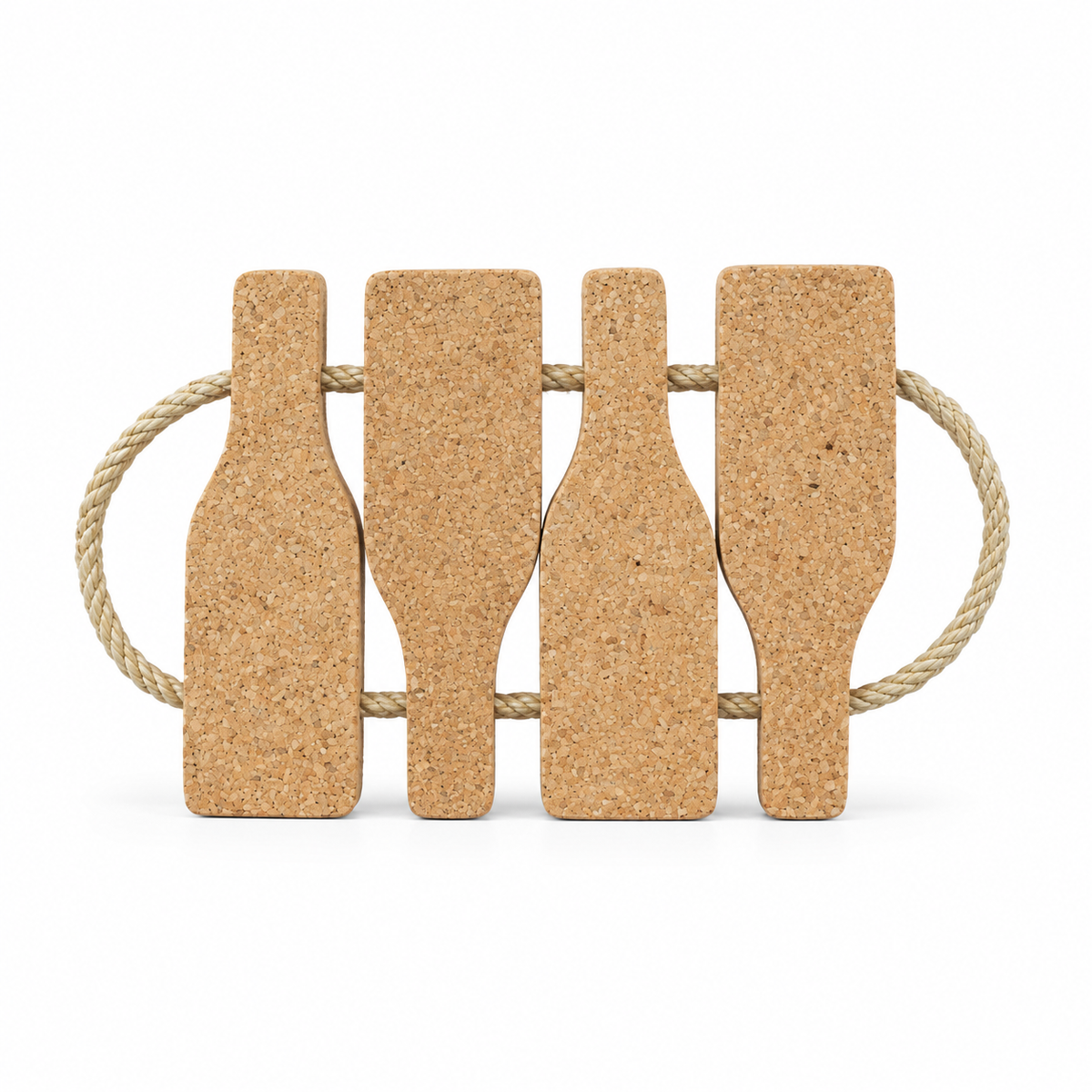 Cork Bottle Trivet 31.5 × 19 cm on white background