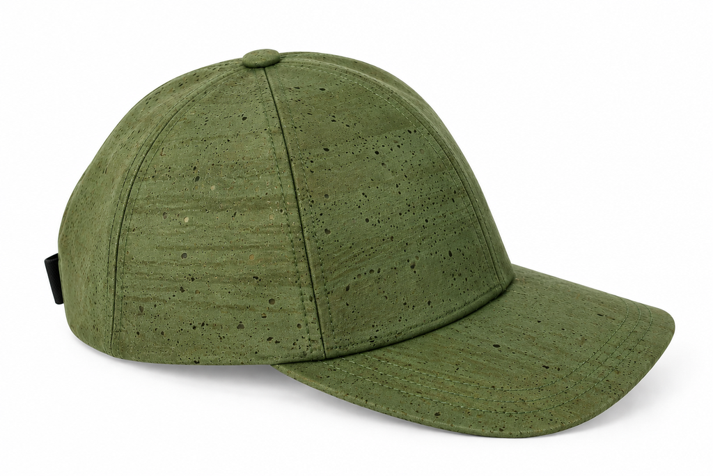 Cork Cap Green — Ref. 8830G hero view in green cork fabric