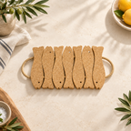 Cork Fish Trivet - 7 Fish, 400 × 210 × 20 mm, SKU 1228-7