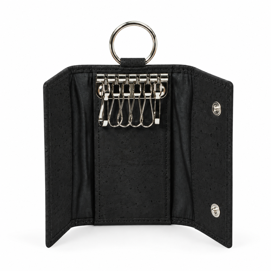 Cork Key Case Black Finish — Ref. 8811BK hero view