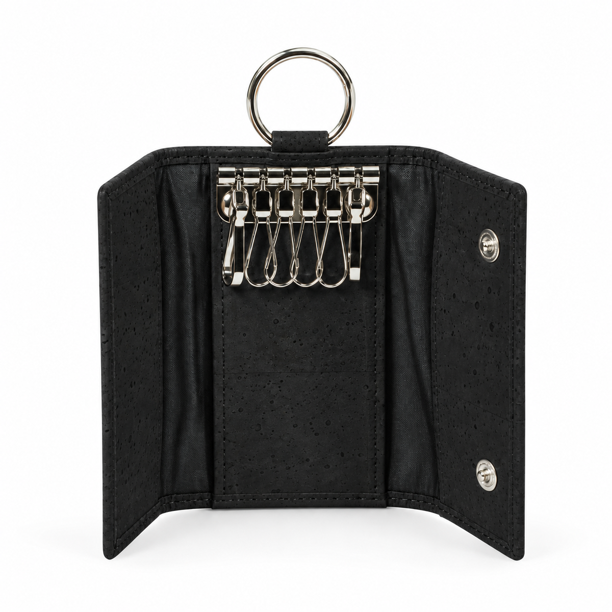 Cork Key Case Black Finish — Ref. 8811BK hero view