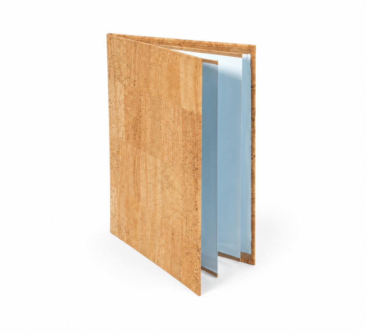 Cork Menu Cover Ref. 8881 — hero view in natural cork fabric