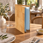 Cork Menu Cover Ref. 8881 — premium hospitality lifestyle scene