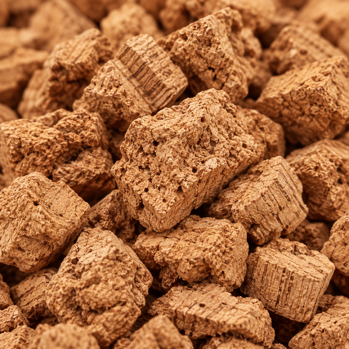 Cork Nuggets (Cork Bits), macro texture detail