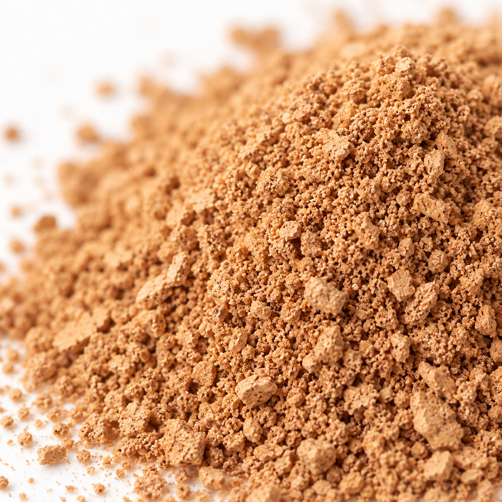 Cork Powder, macro particle texture detail