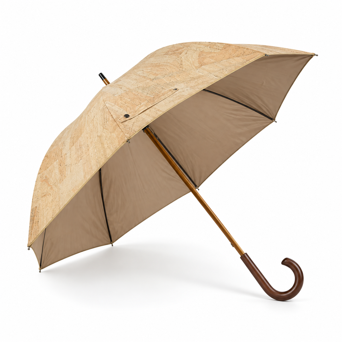 Cork Umbrella Natural, Ø1000 mm, angled view
