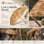 Cork Umbrella Rustic editorial collage