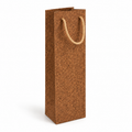 Cork Wine Bottle Gift Bag | Brown Finish — premium studio hero