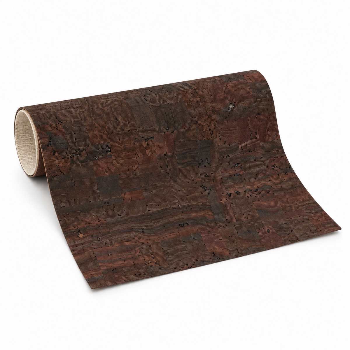 Brown cotton-backed cork fabric roll, 1.4 m wide, standardised variant view