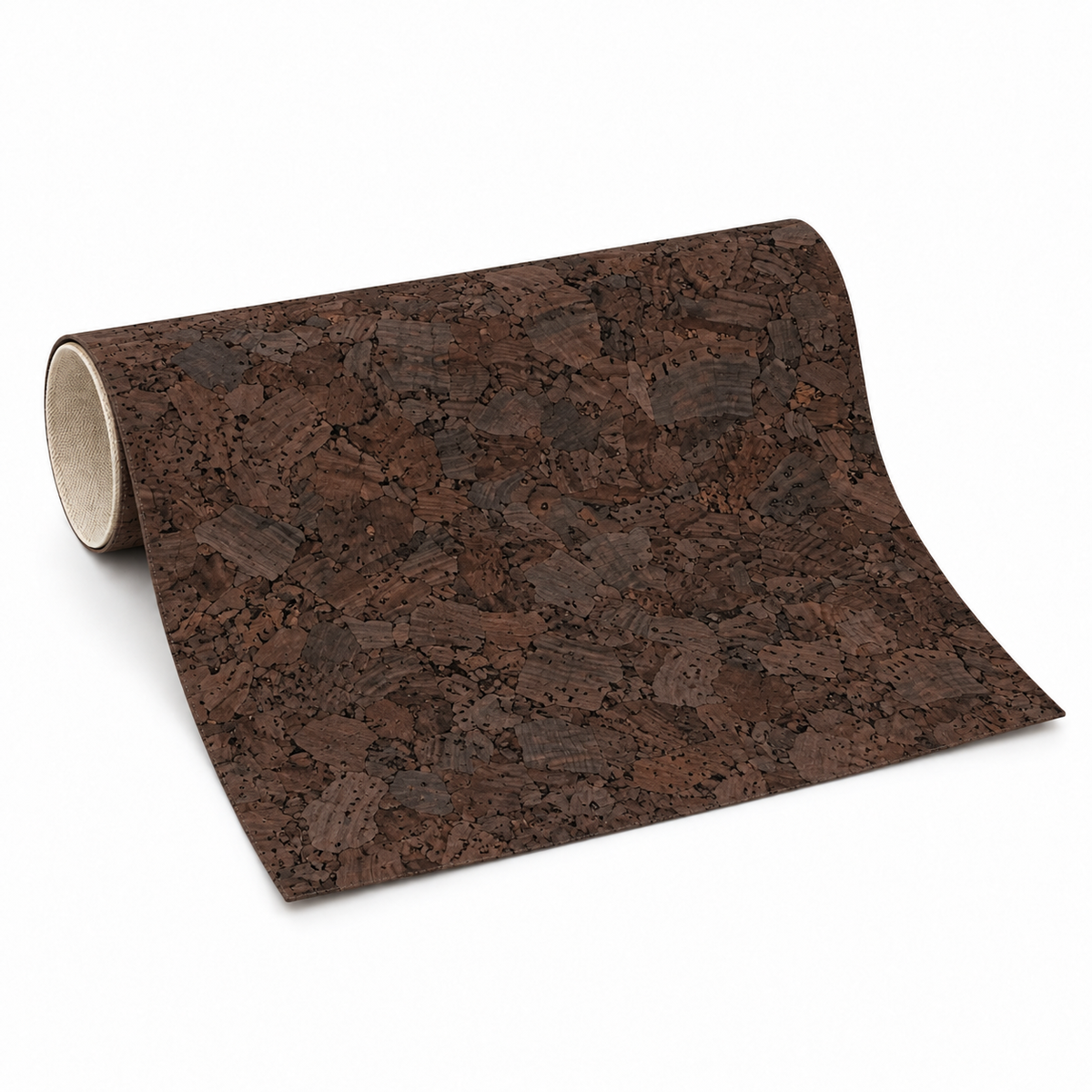 Country Brown cotton-backed cork fabric roll, 1.4 m wide, standardised variant view