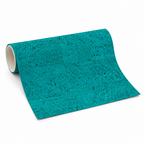 Turquoise cotton-backed cork fabric roll, 1.4 m wide, standardised variant view