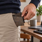Country Cork Men's Wallet in real everyday pocket use
