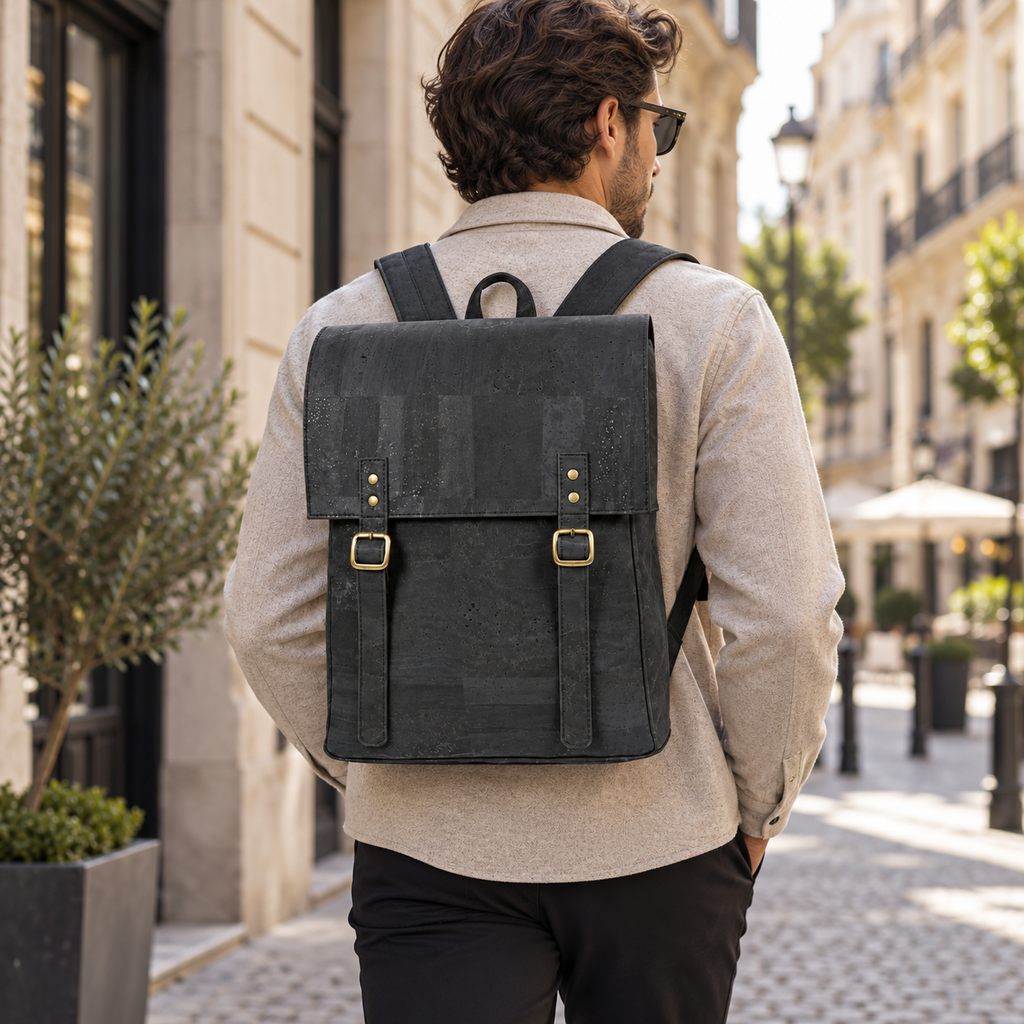 Crow Cork Backpack in real everyday urban use