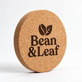 Custom Laser-Engraved Cork Coasters | 95 × 6 mm — premium studio hero