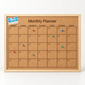 Custom Laser-Engraved Cork Notice Board | Wood Frame — premium studio hero