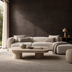 Europe Dark cork wall tile shown in a conceptual architectural interior visualization