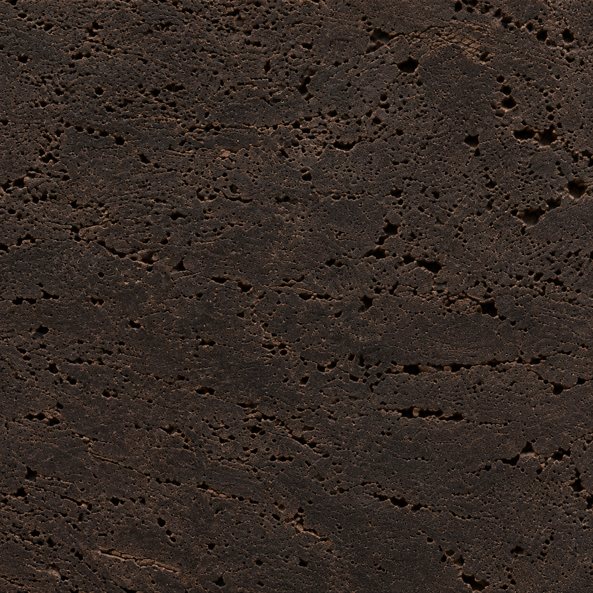 Europe Dark cork wall tile texture detail visualization showing dark brown and charcoal tonal variation