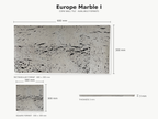 Europe Marble I cork wall tile technical dimensions, 600 × 300 mm and 300 × 300 mm, 3 mm thick