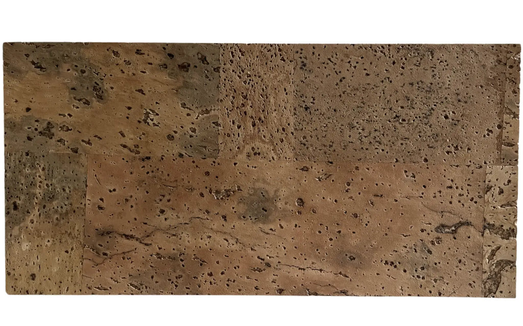 Europe Natural cork wall tile, 600 × 300 mm, warm natural cork decorative surface