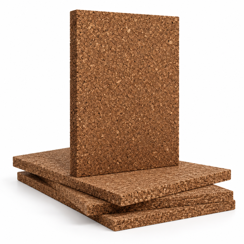 Expanded Cork Insulation Board (ICB), complementary studio angle