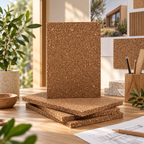 Expanded Cork Insulation Board (ICB) in a premium architectural materials setting