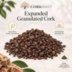 CorkMart infographic for Expanded Granulated Cork