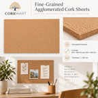 CorkMart editorial collage for Fine-Grained Agglomerated Cork Sheets