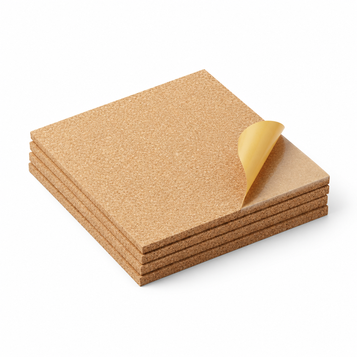 Fine Grained Self Adhesive Cork Wall Tiles, premium studio hero view