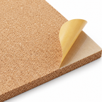 Fine Grained Self Adhesive Cork Wall Tiles, macro cork texture and release liner detail