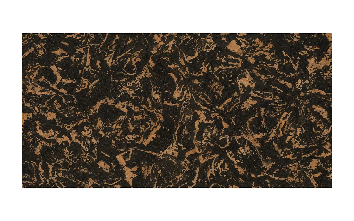 Forest cork wall tile, 600 × 300 mm, natural cork surface with organic wood-like pattern