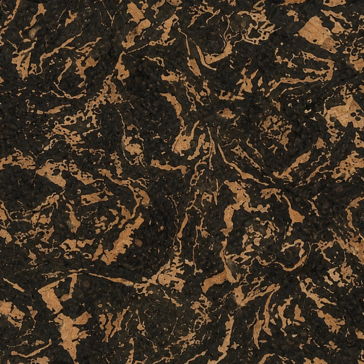 Forest cork wall tile close-up showing the real cork texture and warm wood-like pattern