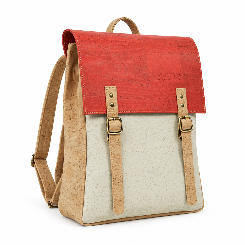 Fox Cork Backpack, 30 × 40 cm, angled view